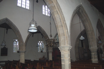 Looking from the south aisle towards the north aisle February 2011
